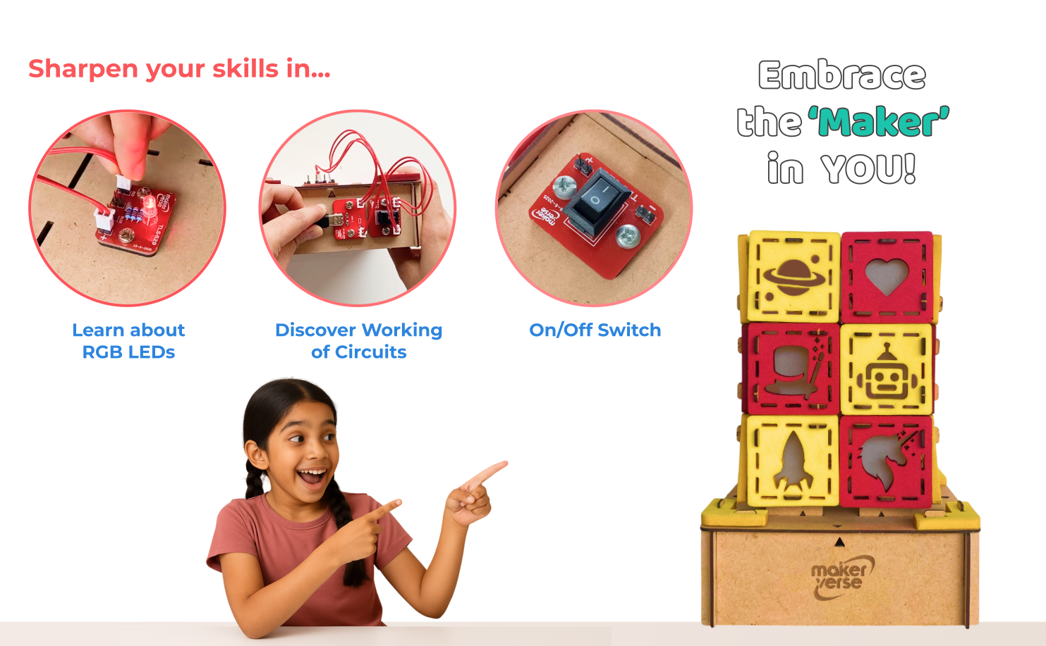 GloLamp | DIY STEM Kit | 8-14 yrs | Fun with 3-Color Light Circuits