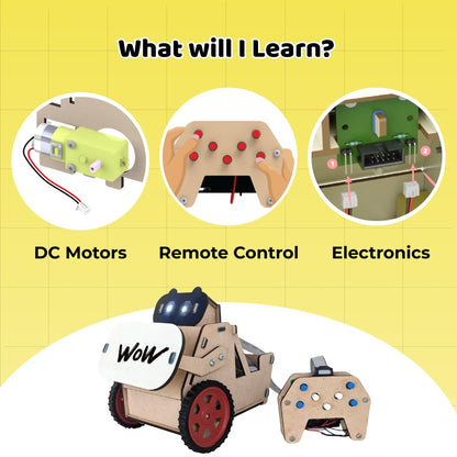 Emotibot - A DIY RC robot that blinks, winks and carries loads!