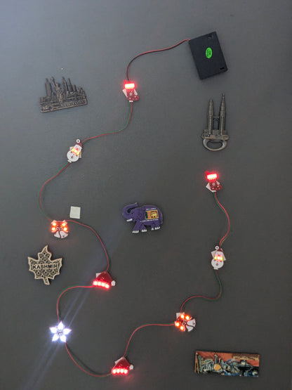 Christmas themed PCB Light up ornaments