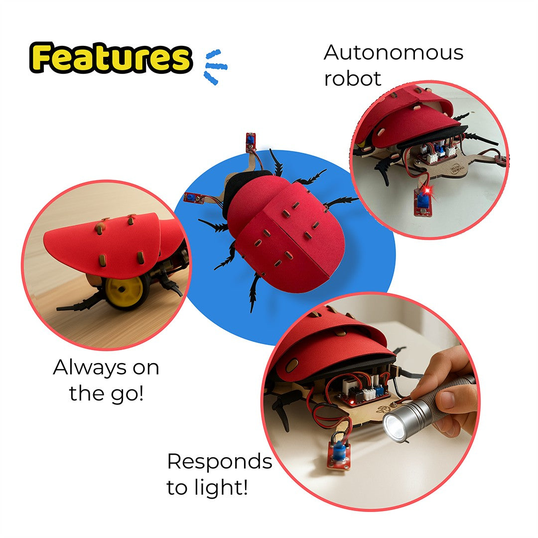 Lumobug | DIY STEM Kit | 8+ yrs | Fun with Bio-Inspired Robotics